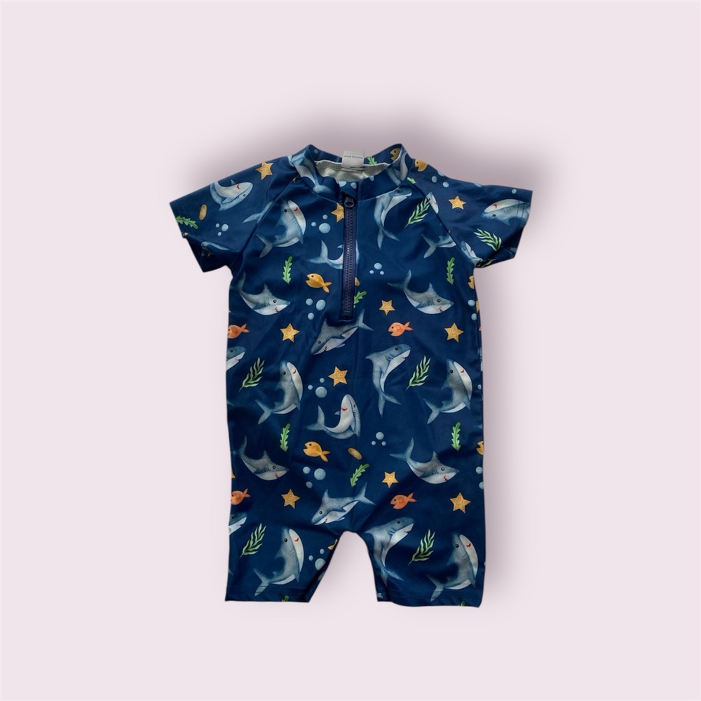 Baby Blue Shark Swimsuit
